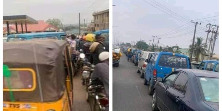 Motorists Lament As Fuel Scarcity, Long Queues Reappears At Fuel Stations 
