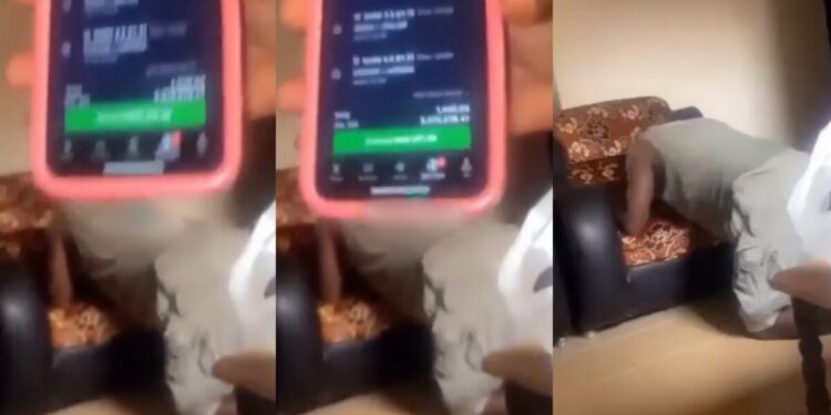 Watch Moment Nigerian Father Turns Prayer Warrior As Daughter Draw Close To Winning ₦5m Betting (Video)